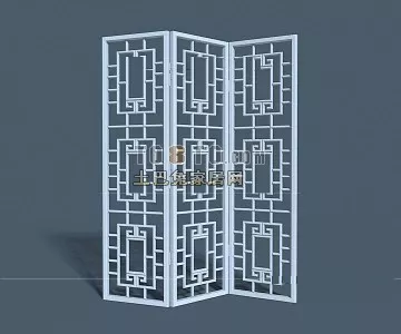 Partition Frame Branches Pattern 3d model