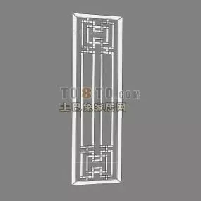 Asian Partition Frame 3d model