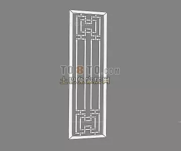 Screen Divider Multiple Frame 3d model