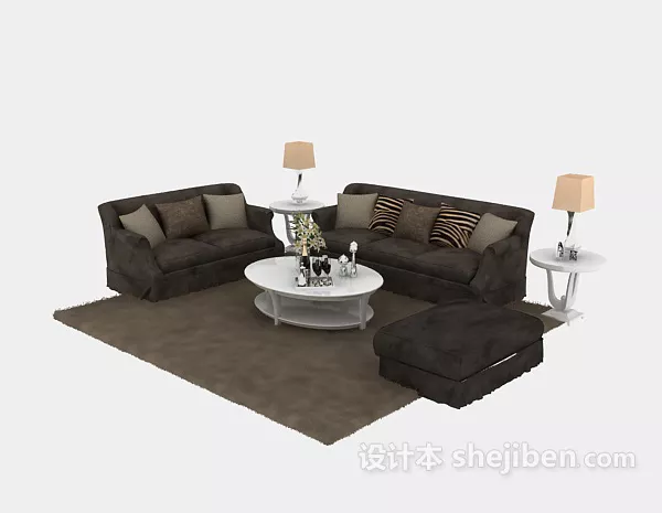 Armchair Leaf Shape 3d model