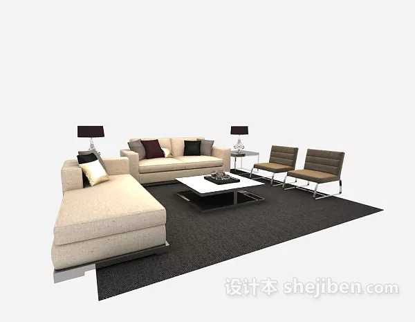 Drawing Table Wood Frame 3d model