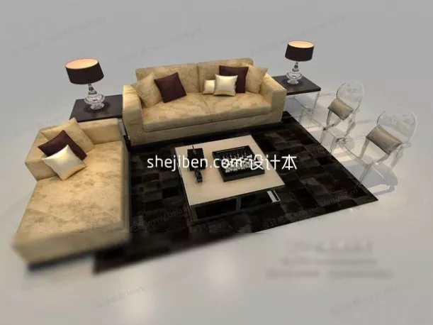 Corner Table Artemis 3d model