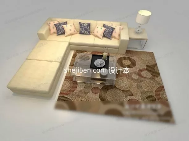 Long Table Billiard 3d model