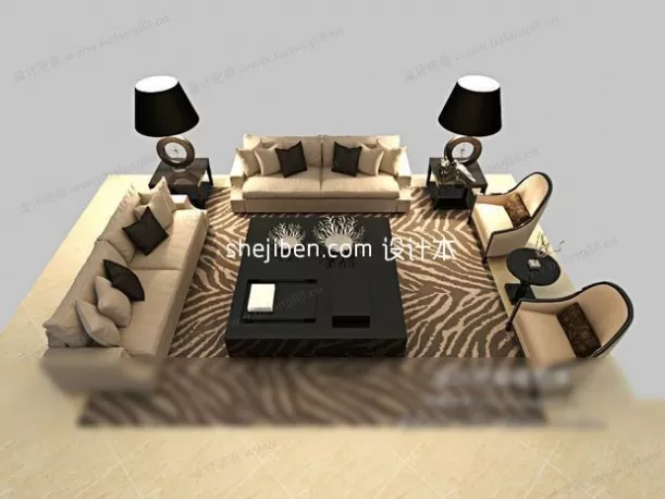 Sofa Brava Two Seaters 3d model