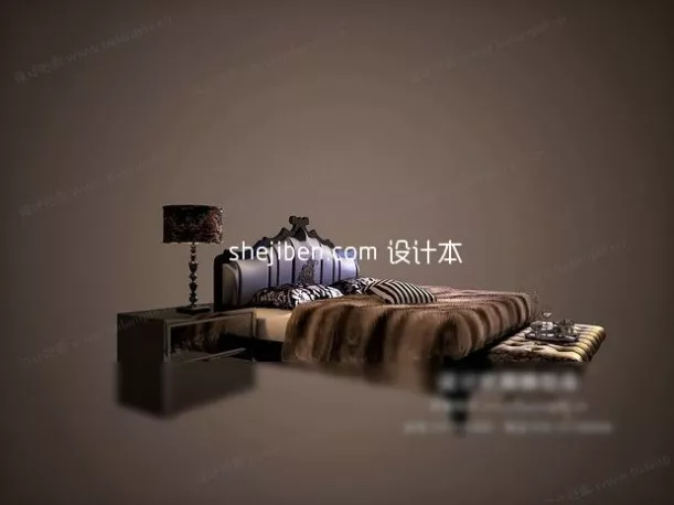 Upper And Lower Bed 3d model
