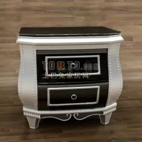 Bedside Table European Style 3d model