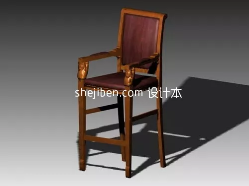 Waiting Chair Dual Style 3d model