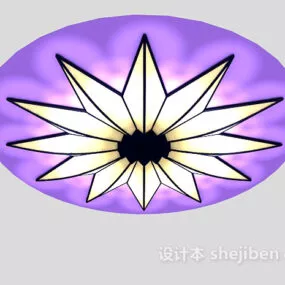 Ceiling Light Asian Lantern 3d model