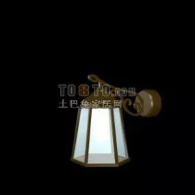 Outdoor Retro Wall Lamp 3d model
