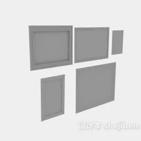 Decorative Painting Frame 3d model
