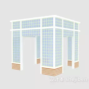 Modern Pavilion Exhibition 3d model
