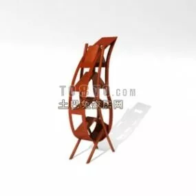 European Stylized Bookshelf 3d model