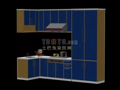 Commode Side Cabinet 3d model