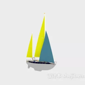 Sailing Boat Toy 3d model