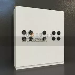 Modern Wardrobe Minimalist Style 3d model
