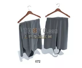 Hang Clothes Rack 3d model