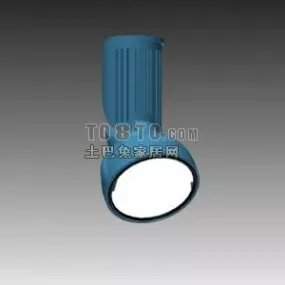 Indoor Downlights Blue Color 3d model