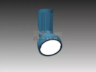 Indoor Downlights Blue Color 3d model Indoor Downlights Blue Color 3d model