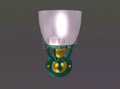 Elegant White Table Lamp 3d model