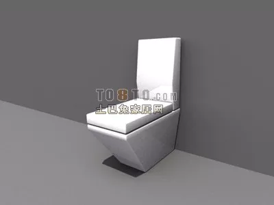 Toilet Square Style 3d model Toilet Square Style 3d model