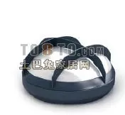 Corner Light Round Shaped 3d model