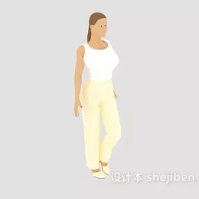 Sports Women Character 3d model
