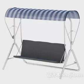 Swing Chair Steel Frame 3d model