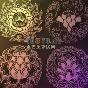 European Texture Decoration 3d model
