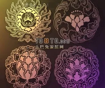 The Pattern Screen With Mask Material 3d model