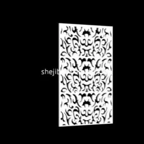 Carved Partition Screen 3d model