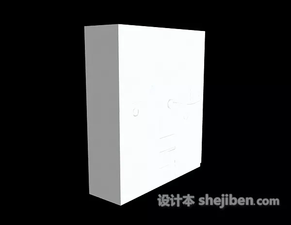 Modern Wardrobe Simple Furniture 3d model Modern Wardrobe Simple Furniture 3d model