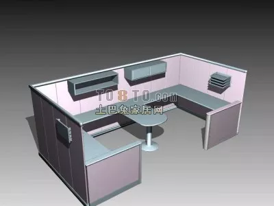 Office Hall Space 3d model