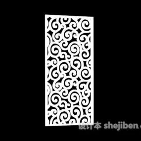 Cnc Partition Screen Panel 3d model