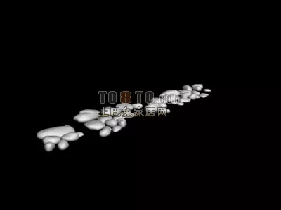 Starburst Lake Scene 3d model