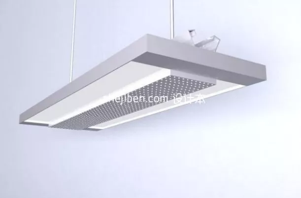Grille Light Ceiling Lamp 3d model Grille Light Ceiling Lamp 3d model