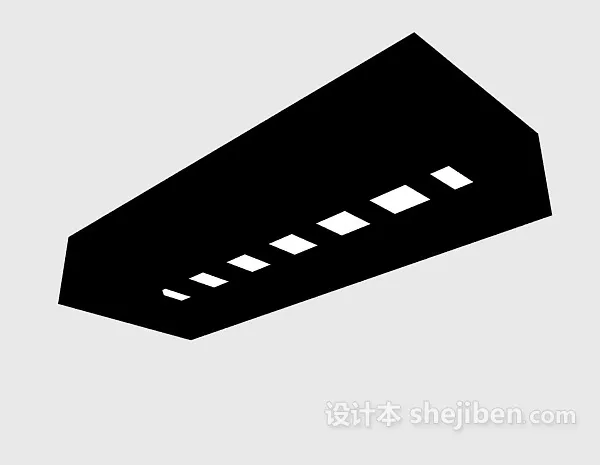 Grille Light Black Color 3d model Grille Light Black Color 3d model