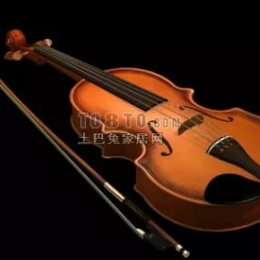 Violin Classic Instrument 3d model