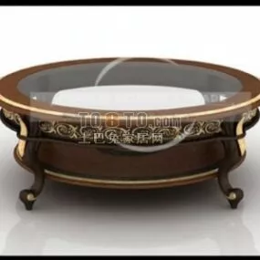 European Coffee Table Retro Style 3d model