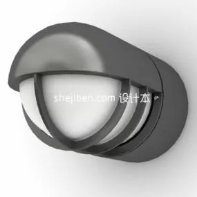 Modern Wall Lamp Cylinder Shaped 3d model