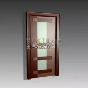 Door With Inner Windows 3d model