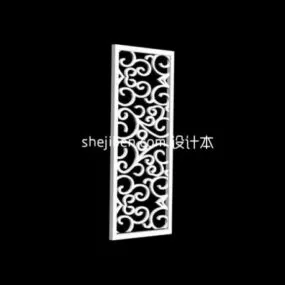 Floral Screen Divider 3d model