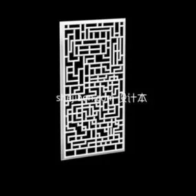 Chinese Partition Screen Frame 3d model