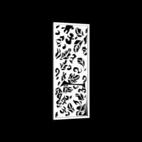 Sculpting Leaf Partition Panel 3d model