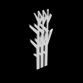 Clothes Log Hanger 3d model