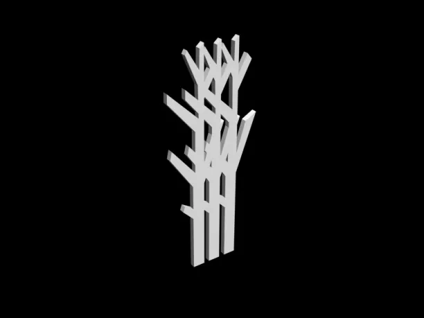 Clothes Tree Hanger 3d model Clothes Tree Hanger 3d model