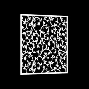 European Floral Partition Cnc 3d model