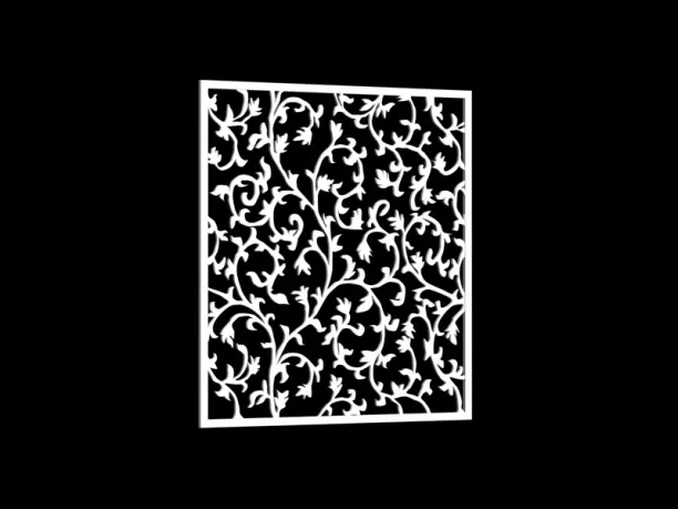 European Floral Partition Cnc 3d model European Floral Partition Cnc 3d model