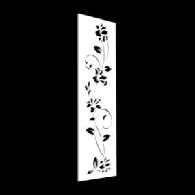 Flower Carved Partition 3d model