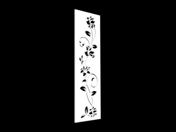 Flower Carved Partition 3d model Flower Carved Partition 3d model