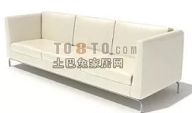 Office Waiting Sofa 3d model